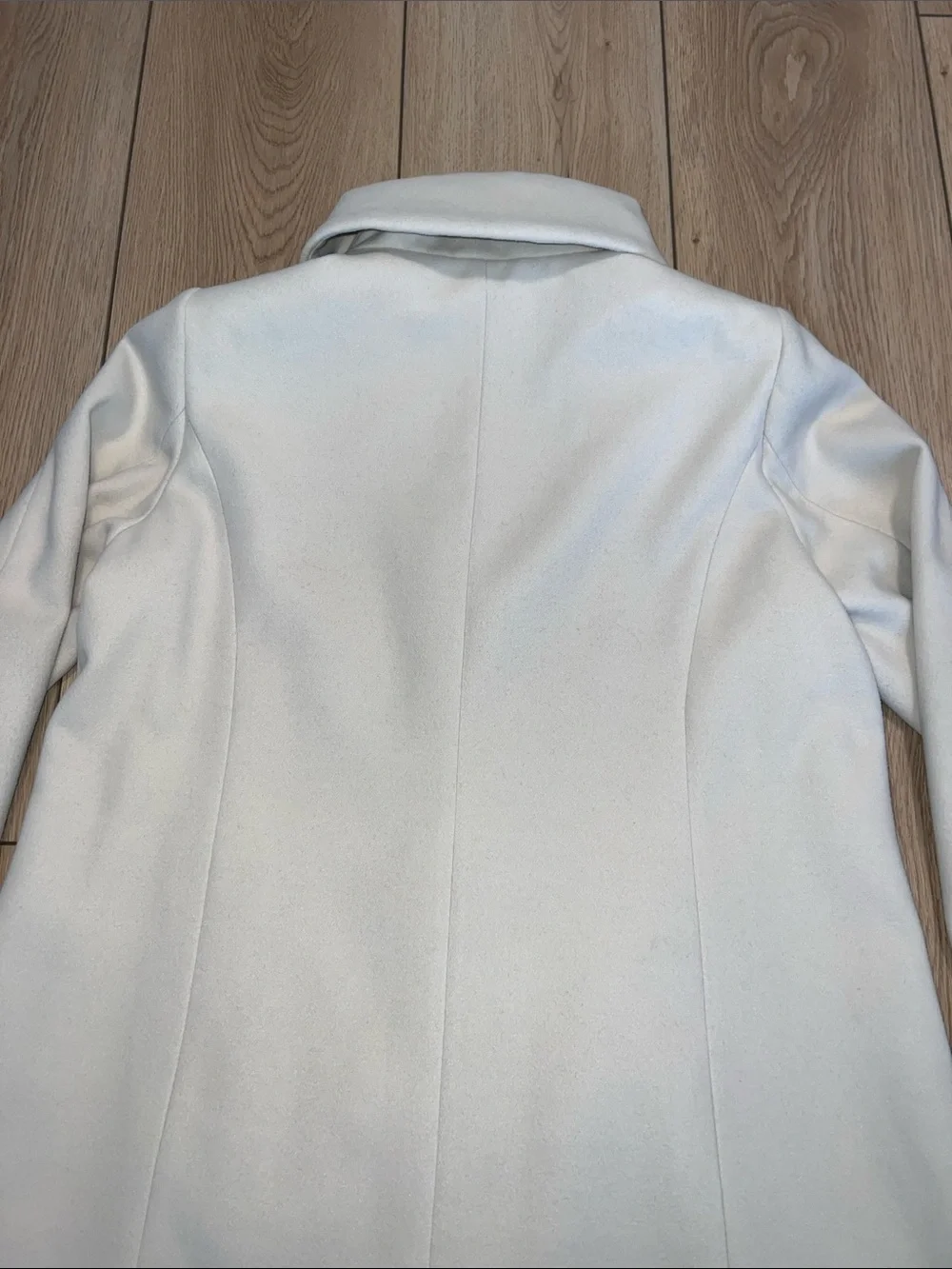 cleo Cream A-Line Stand Collar Trench Coat - Picture 11 of 14